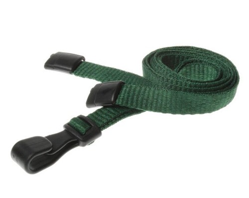 Dark green lanyard - green, with
