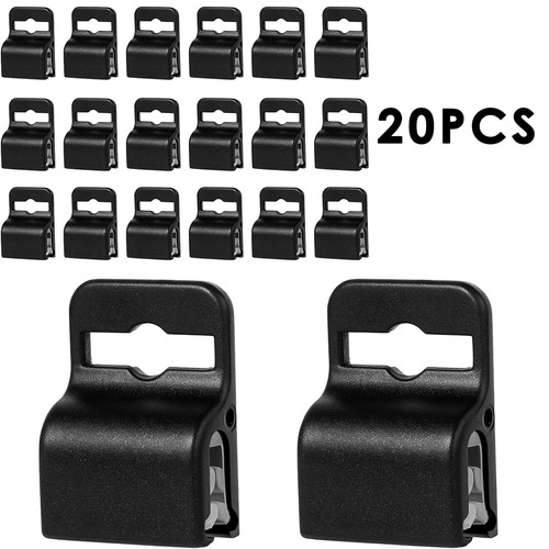 20pcs plastic badge clips for - plastic,