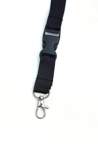Black lanyards swivel - 5, clip