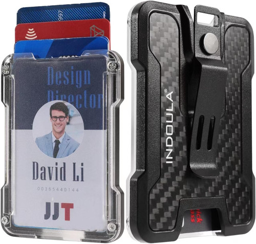 Carbon fiber badge holder - carbon,