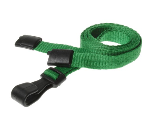 Green lanyard with - lanyard, plastic